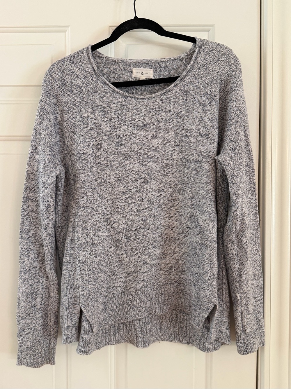 Lou & Grey Women's Heather Blue Sweater Pullover